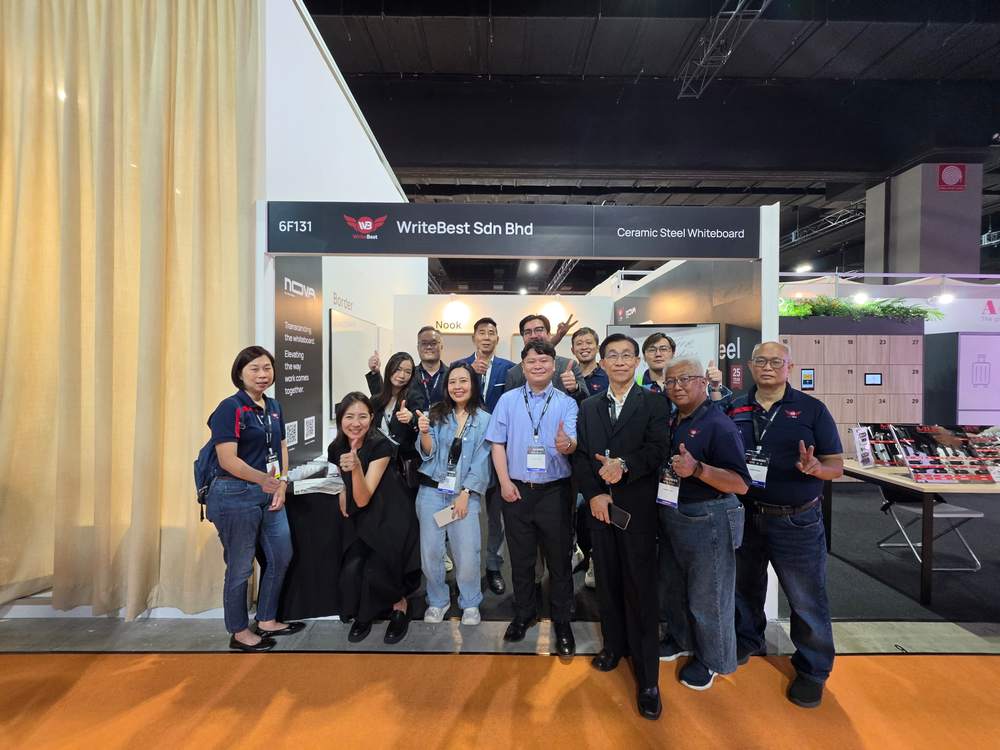 The WriteBest team at booth 6F131, ARCHIDEX 2026, MITEC Kuala Lumpur